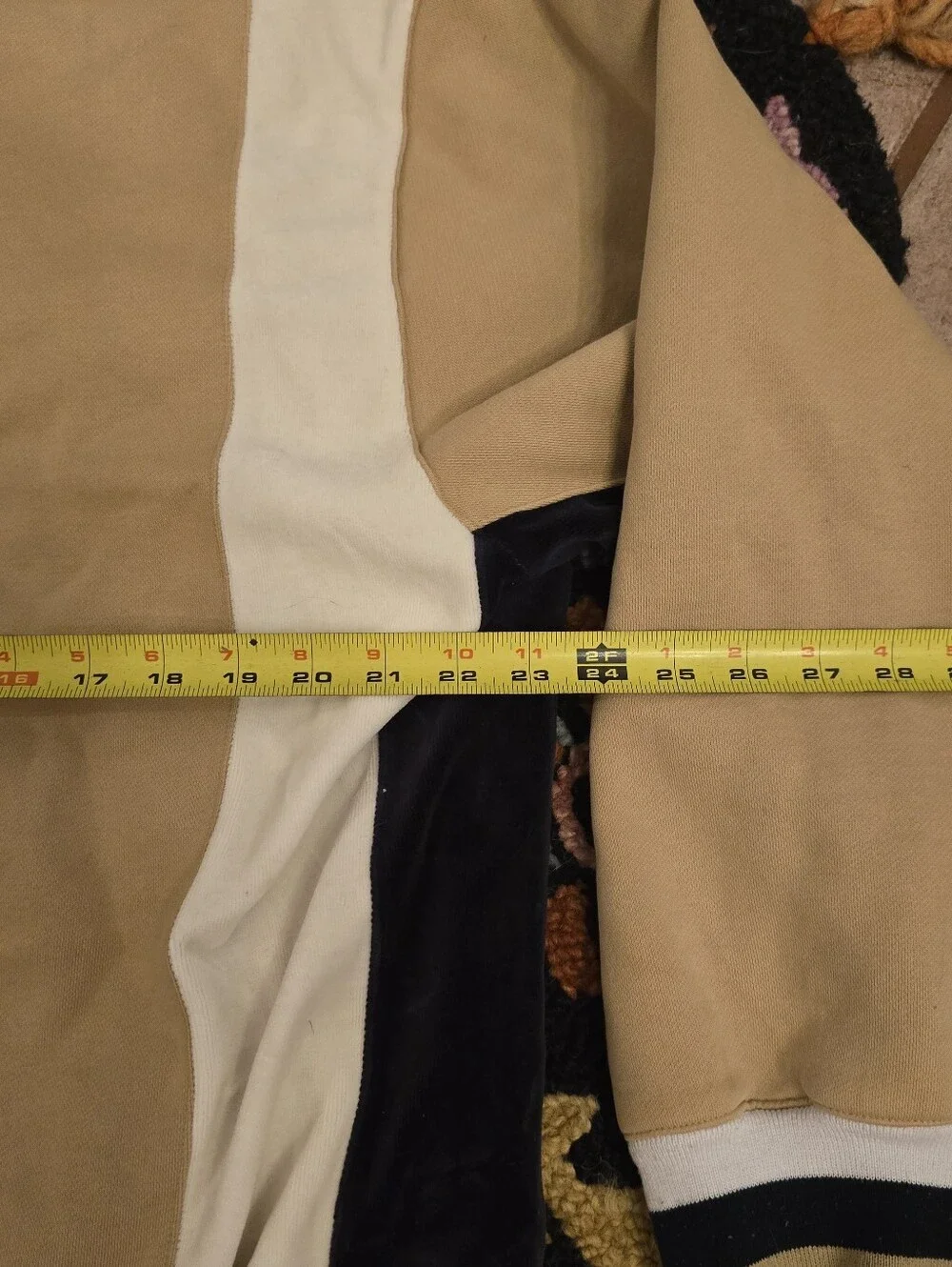 🔥🔥Y2K ECKO Unltd Tan Colorblock Hoodie with Navy & Cream Accents🔥🔥Size XXL